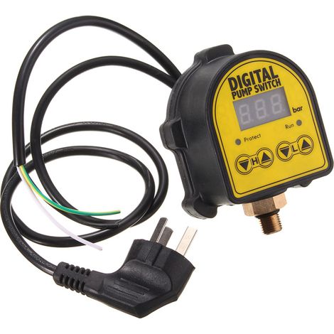 Contrôleur de pression hydraulique numérique automatique pour pompe à eau, interrupteur marche/arrêt, 10 bars, commande intelligente (1/5)