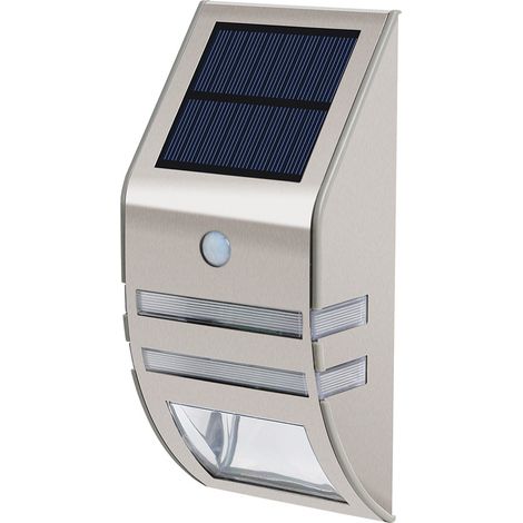 Lampes solaires d'extérieur étanches à détection de mouvement - Acier inoxydable - Appliques murales d'extérieur - Idéales pour les jardins, les terrasses, les allées et plus encore.
