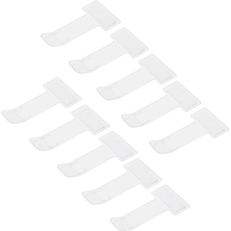 Packung mit 10 transparenten Clips für Parktickets, Quittungshalter und Windschutzscheibenaufkleber (1/5)