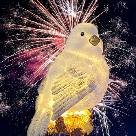 Lampes solaires de jardin en forme d'oiseau, lampe solaire étanche à LED pour pelouse, décoration de jardin, allée, patio, cour, ornement de jardin, figurines