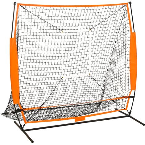 Multisport-Übungsnetz Baseball Schwarz 174x76x158,5 cm