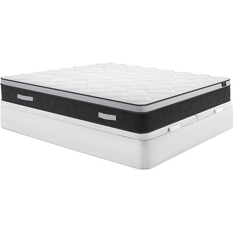 Set 180x200cm Rete vano Bianco + Materasso ibrido molle insac. e memory foam sp.25cm - ASTRIA Art Collection di YSMÉE (1/5)