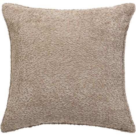 Soana bouclette Kissen beige Leinen 45x45cm - Atmosphera créateur d'intérieur