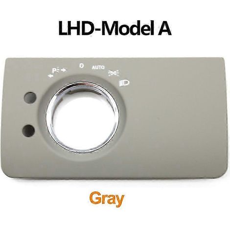 (Modèle A gris LHD) Cache de panneau de commande des phares et des phares pour tableau de bord intérieur de voiture Mercedes Benz ML GL W164 X164 2005-2011 1645450304 (1/5)