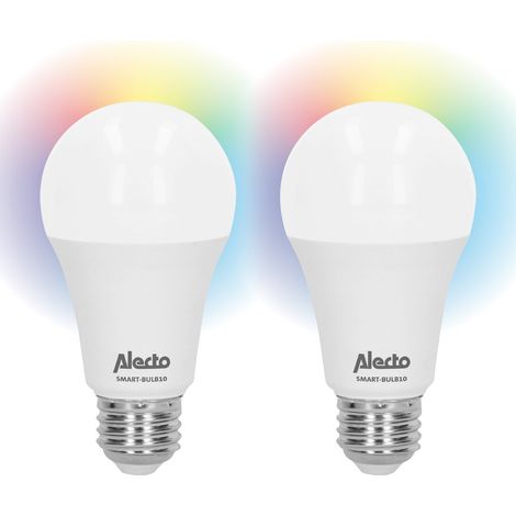 Alecto Intelligente LED-Farbleuchte mit Wi-Fi 2er-Pack