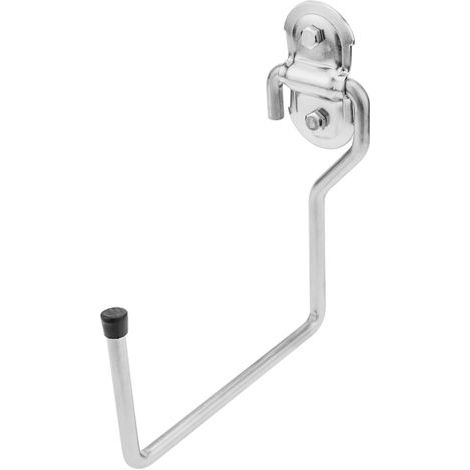 PrimeMatik - Gancho de pared multiusos de acero zincado de 57x150x150 mm (1/5)