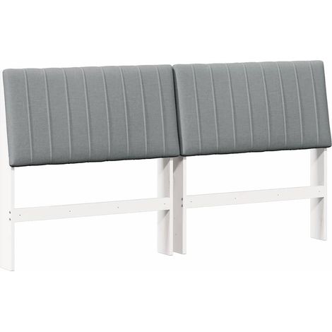 Maison Exclusive - Testiera imbottita Grigio chiaro 200 cm Pino massello