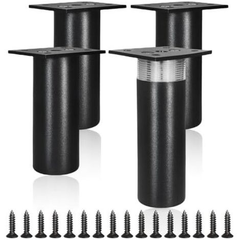 4 Pièces Pieds de Meuble Réglables 12-13 mm, Pieds de Table en Alliage Aluminiuml, Pied Meuble, Pieds de Support avec Vis, pour Meuble Canapé Placard Armoires Cuisine, Noir
Marque : Aurinovellia (1/4)