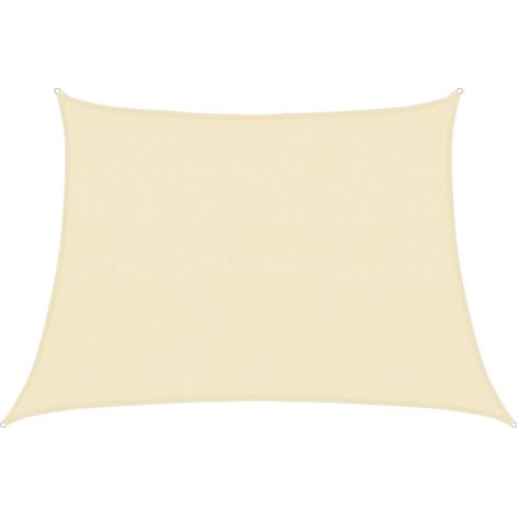Maison Exclusive - Sonnensegel 160 g/m² Cremeweiß 4/5x3 m HDPE