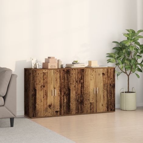 Sideboard 2 pcs Altholz 79 x 38 x 80 cm Holzwerkstoff