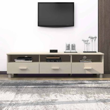 vidaXL Mueble TV HAMAR madera de pino maciza marrón miel 158x40x40 cm (1/5)