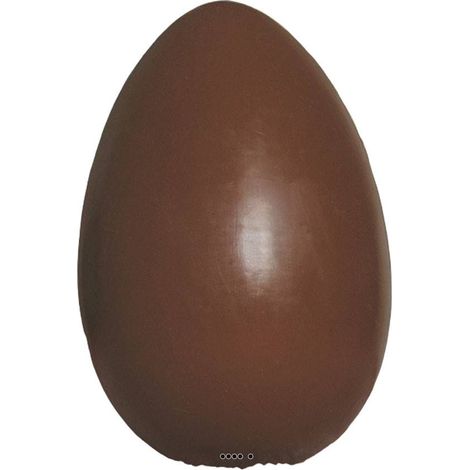 Oeuf chocolat artificiel en lot de 12 en Plastique soufflé H 17x10 cm (1/3)