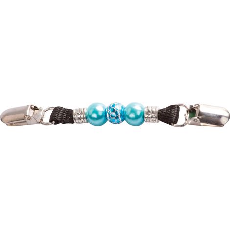Pince dossard à perles Turquoise