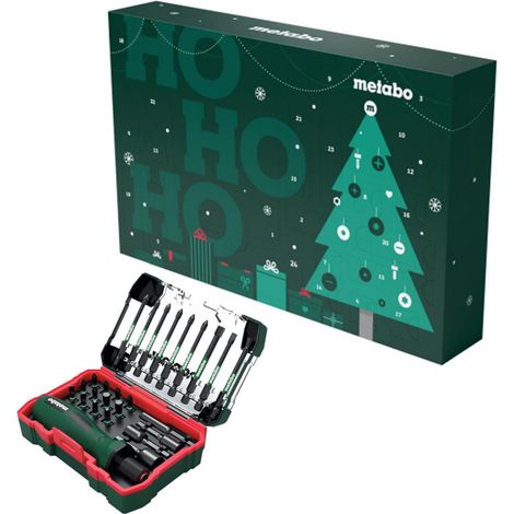Metabo 2025 Christmas Advent Calendar XMS Tool Advent Gift Screwdriver Bit Set (1/4)