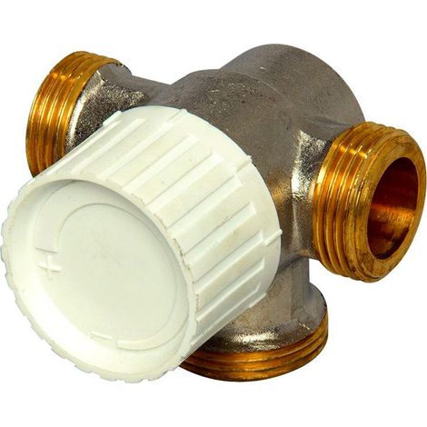 Flamco Dreiwegethermostatventiluntertl. DN20 Voreinstellung, Anbindung rechts, M1234381