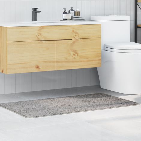 Rutschfeste Badmatte Grau 70 x 120 cm PP vidaXL (1/5)