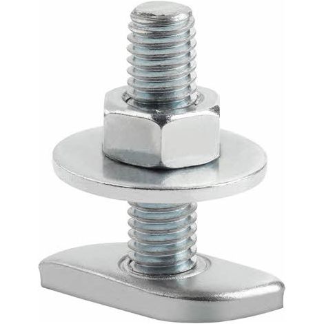 Caja de 100 accesorios para perfiles tipo "C" tope- tornillo guía M8 x 30