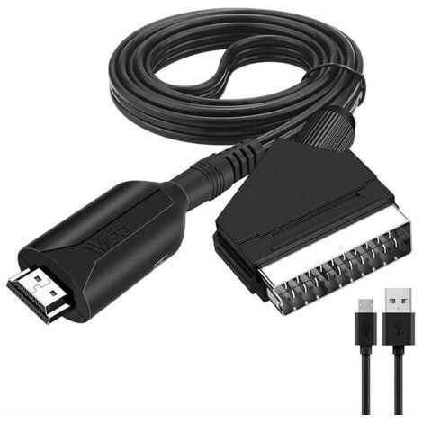 Convertisseur péritel vers Hdmi adaptateur Audio vidéo pour Hdtv/dvd/décodeur/ps3/pal/ntsc (1/5)