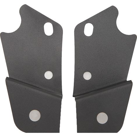 1 paire de supports de projecteurs LED pour montant A, revêtement poudre noir, supports latéraux pour montant, remplacement pour Ford Bronco 2 ou 4 portes (1/5)