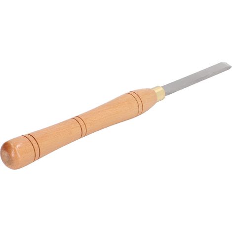 Ciseau oblique HSS pour tour à bois, outil de tournage ergonomique avec manche en hêtre. (1/5)