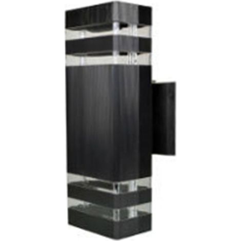 Ortviai Applique murale double tête en aluminium IP65 avec 2 ampoules GU10 chaudes pour intérieur/extérieur (1/5)