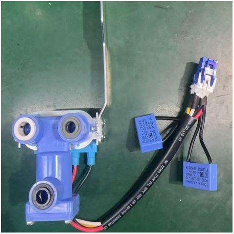 Universal dual-voltage refrigerator inlet solenoid valve, optional double head, compatible with all accessories 2B113-000002