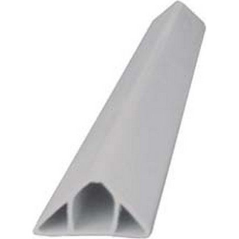 50PZ SMUSSO PER PILASTI - mm.31x3x15h. barra mt.2- grigio