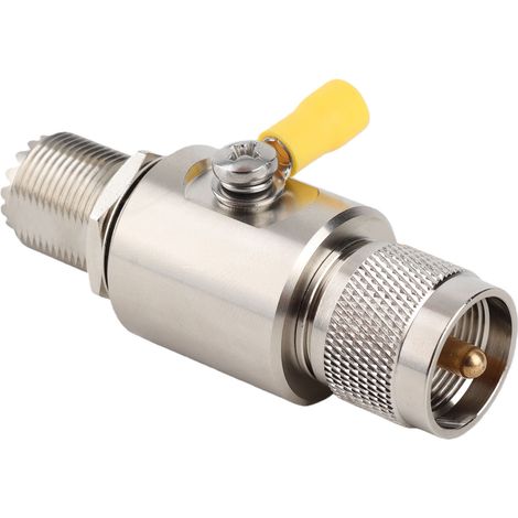 Parafoudre coaxial UHF pour radio CB, radioamateur et stations de base bidirectionnelles (1/4)