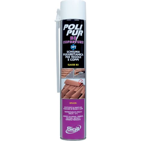 Sigill Polipur B3 mousse polyure'thane 750 ml pour collage carrelage et carrelage pour pistolet