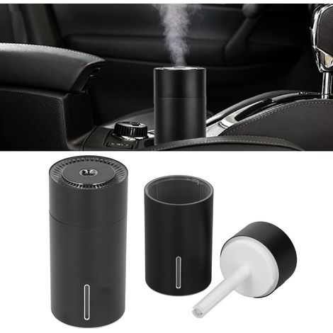 Mini-USB-Luftbefeuchter, 260 ml, Schwarz, 3 Duftstufen, automatischer Diffusor für den Autoinnenraum, mit Smart-Chip, Gehäuse aus ABS-Zinklegierung (1/5)