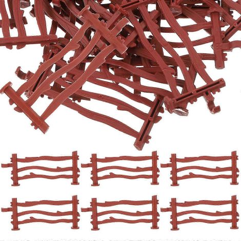 100 pièces de barrière de sécurité pour porte, accessoire de clôture de simulation, jouet de rôle pour enfants (1/3)