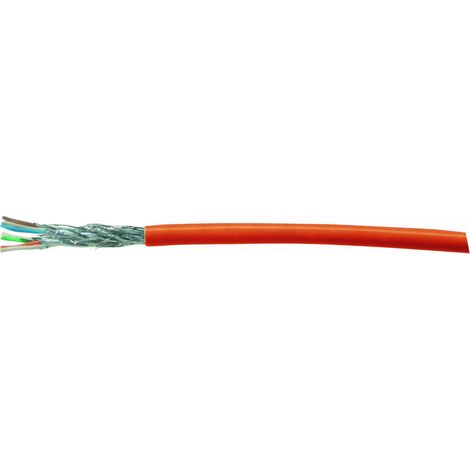 Kash 70M049 Câble réseau CAT 7 S/FTP 4 x 2 x 0.25 mm² orange 25 m W824721