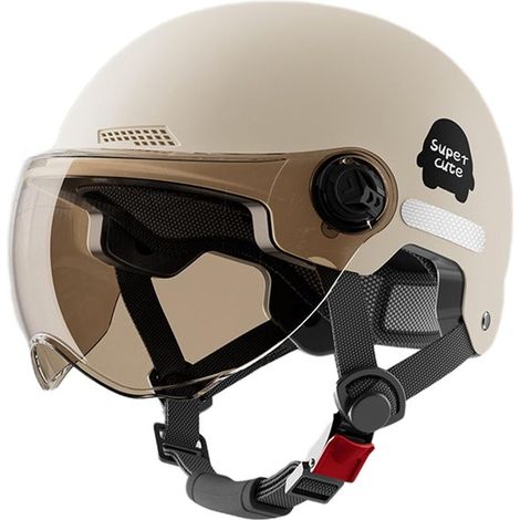 Casco per monopattino - Casco di sicurezza - Protezione durante la guida - ABS ad alta resistenza - 45-65 cm - Bianco (1/5)