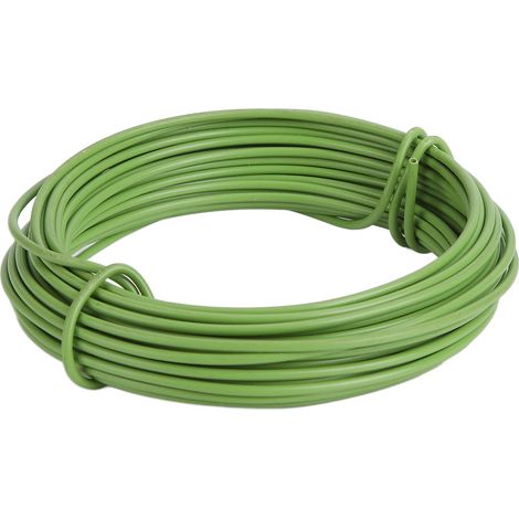 Fil de fer souple plastifié de 10 m (32,8 pi) pour bonsaï, art floral, bricolage et fournitures de jardinage à domicile. (1/5)