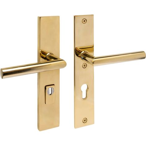 Quincaillerie de porte dérobée Jura PC 72mm laiton - 0013.396436 (1/2)
