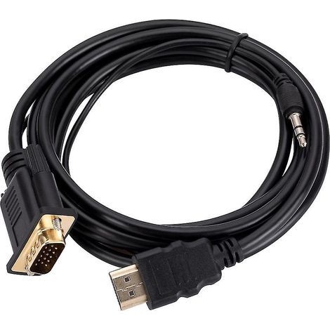 HDMI-Adapter kompatibel mit VGA-Eingangsauflösungen 480i/480p/576i/576p/720p/1080i/1080p (1/4)