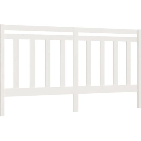 Cabecero accesorio para dormir mueble dormitorio 206 x 4 x 100 cm madera de pino blanco TDL0203726