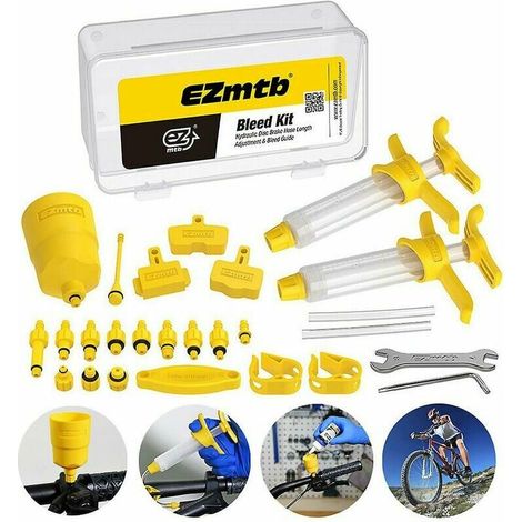 Fahrradbremsen-Entlüftungsset, Mineralöl für hydraulische Scheibenbremsen, MTB-Bremsen-Reparaturwerkzeuge - DPZO