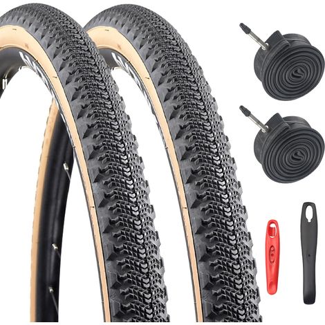 ETRTO 42-622 Lot de 1/2 pneus de rechange pour vélo 700 x 42C/700 x 40C/700 x 40C/28"/29" (1/5)
