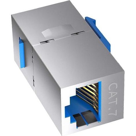 Connecteurs RJ45 blindés compacts, coupleur RJ45, transfert de données 10 Gbit/s pour l'extension de panneaux de brassage et la gestion des câbles, multicolore (1/5)
