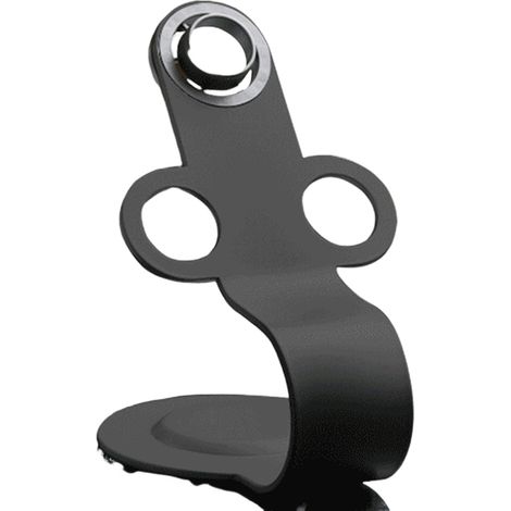 Soporte para secador de pelo, soporte metálico de escritorio con almacenamiento magnético para boquillas, organizador de herramientas para el cabello y accesorios. (1/5)