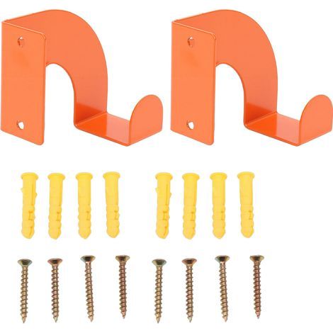 Support de tronçonneuse, 2 ensembles, gain de place, support mural en métal robuste avec revêtement en poudre pour outils électriques (1/5)