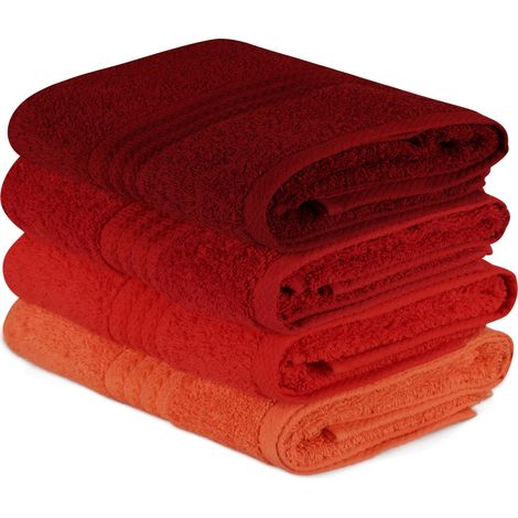 Set di strofinacci da cucina Set Pale Arancia Arancia Rosso Fuchsia (1/5)
