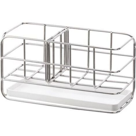 Porte-éponge en acier inoxydable 304, multifonctionnel pour évier de cuisine, organisateur d'évier, plateau égouttoir à vaisselle, porte-savon (1/5)