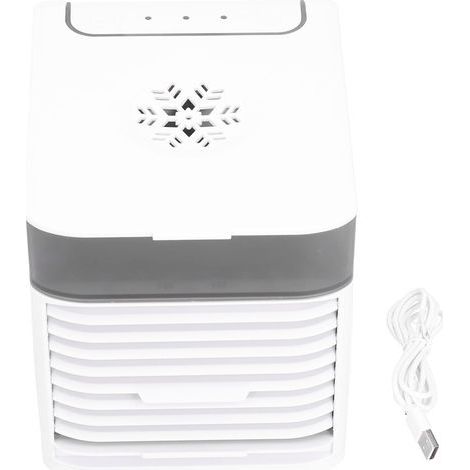 Mini climatiseur portable de bureau, alimenté par USB, pour la maison. Petit format.-AquaForge (1/5)