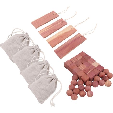 Bois de cèdre pour ranger les vêtements - Lot de 40 (1/5)