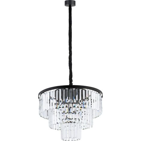 Nowodvorski Cristal 7616 lampadario 9 luci nero cristallo (1/3)