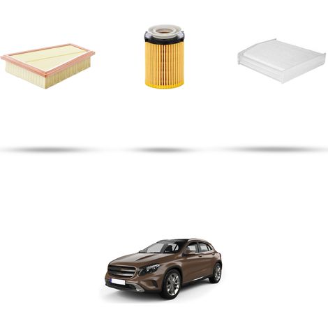 Kit tagliando 3 filtri compatibile con Mercedes GLA (X156) GLA 200 115kw Dal 2013 (1/5)