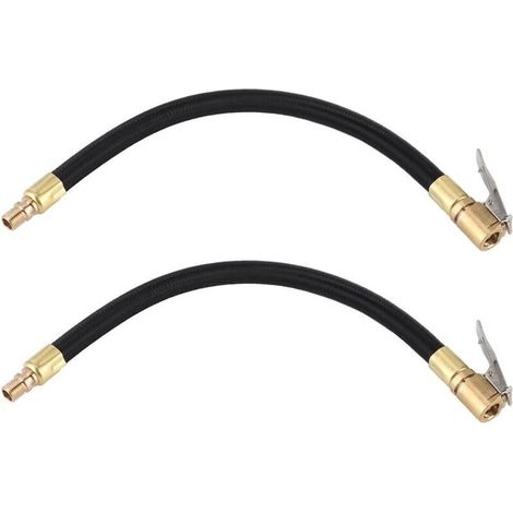 Tube d'extension de gonflage de pneu, pompe à pression, mandrin de gonflage rapide, adaptateur de tuyau, pince de charge rapide, tube haute pression, pièces de réparation automobile et moto (1/4)
