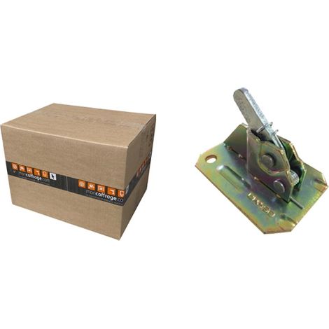 Moncoffrage – Lot de 50 verrous de coffrage à ressort – Acier embouti électrozingué – Serrage crémaillère pour fer à béton Ø 6 à 11 mm – Dimensions 110 x 75 mm (1/2)